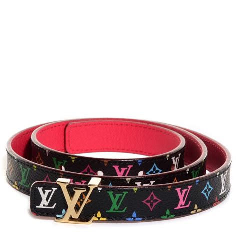 louis vuitton belt colorful